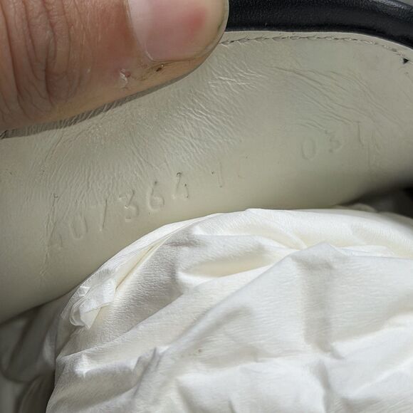 Authentic Gucci GG The Embossed Leather Slip On Mens Sneaker US 10 W Box